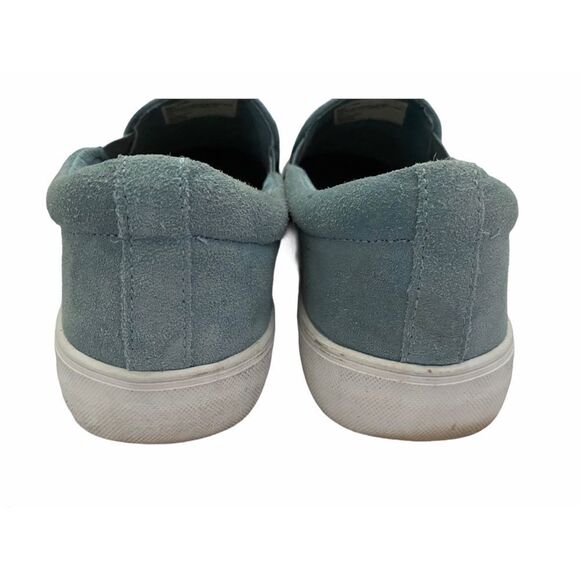 Serra Blue Faux Suede Slip On Style Sneakers Light Blue & White Women’s US Sz 8 - Picture 8 of 9